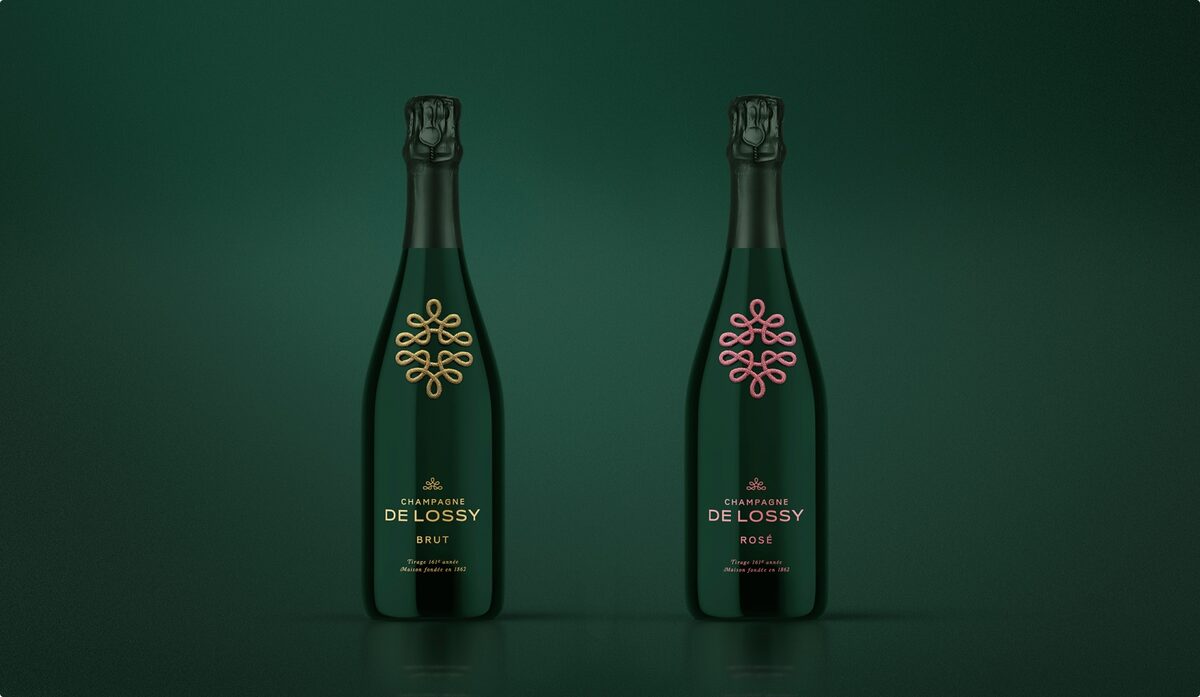 De Lossy — champagne bottles